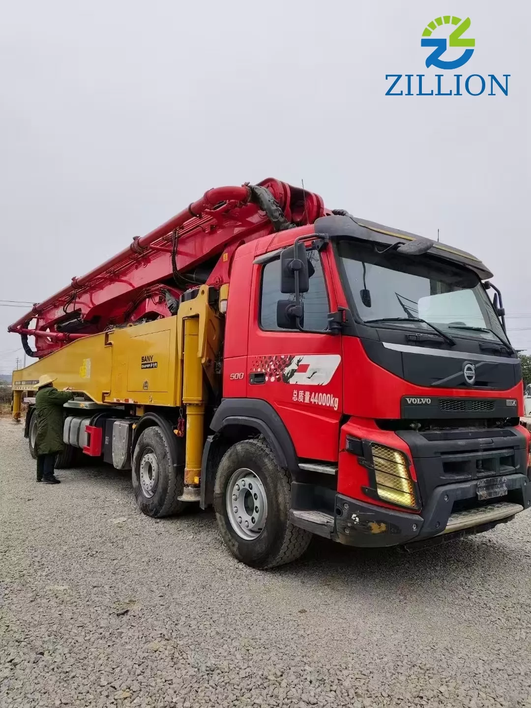 High Quality 2020 SANY Boom Pump 56m Truck- mounted Concrete Pump Car on VOLVO Chassis