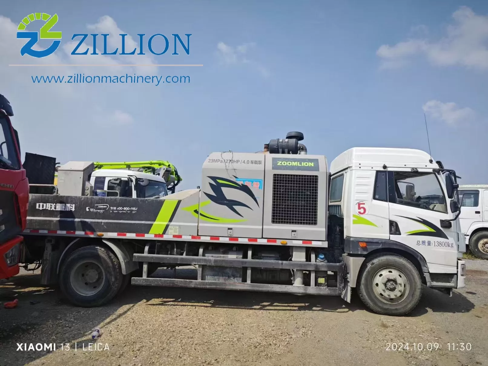 2022 Zoomlion 10023 Transported Concrete Pump Line Pump for Construction