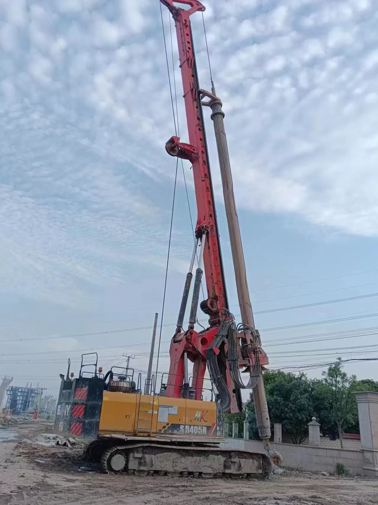 2019 SANY Piling Machinery SR405R backhoe Rotary Drilling Rig for soil investigation