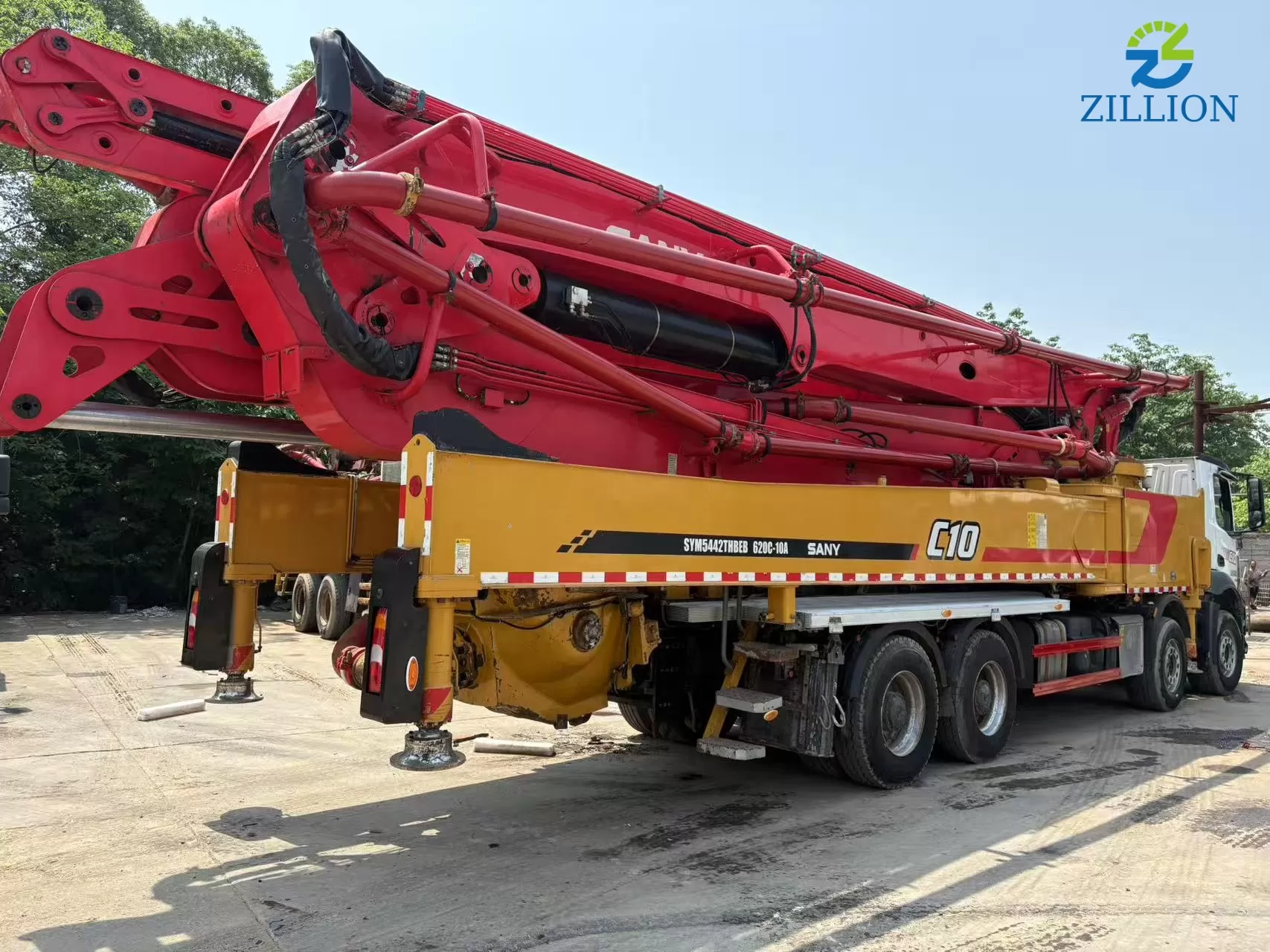 High Quality 2020 Sany Boom Pump 62m Truck- mounted Concrete Pump Car on Mercedes-Benz Chassis