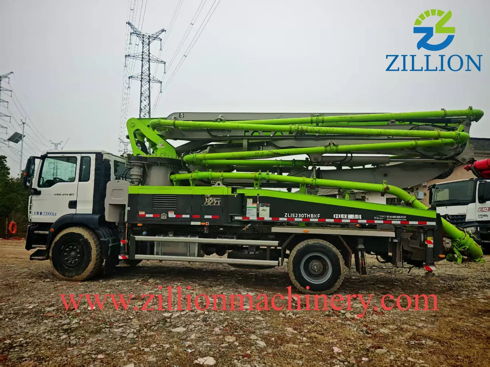 2023 ZOOMLION 38m Long Boom Truck- mounted Concrete Pump Car on SITRAK Chassis