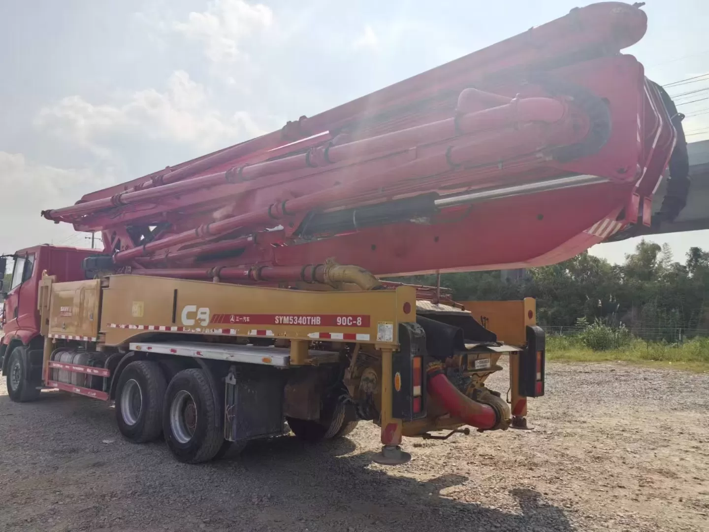 Quality 2020 Sany Boom Pump Truck- mounted Concrete Pump Car 49m on Sany Chassis