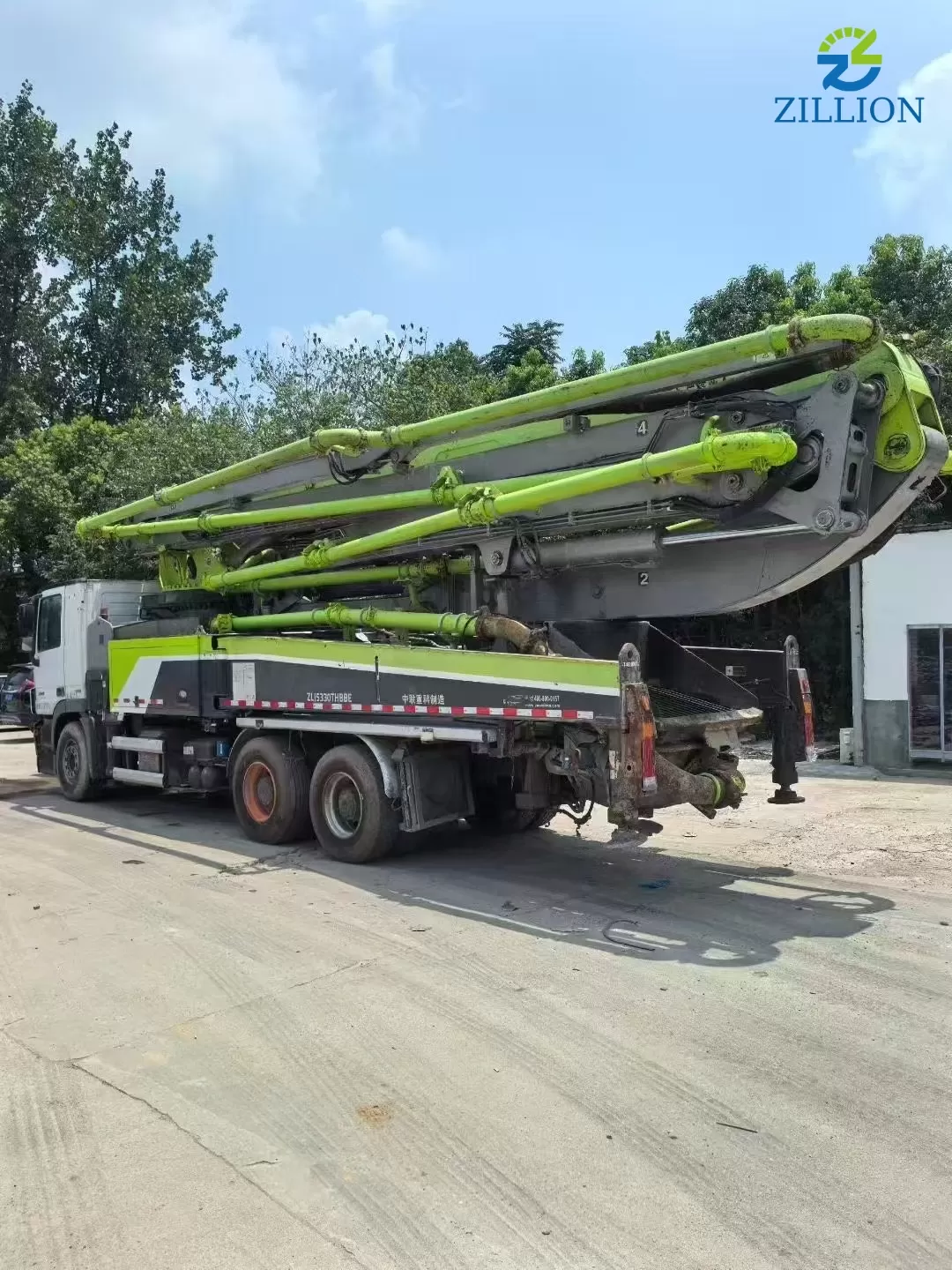High Quality 2018 ZOOMLION Boom Pump 49m Truck- mounted Concrete Pump Truck on Mercedes-Benz Chassis