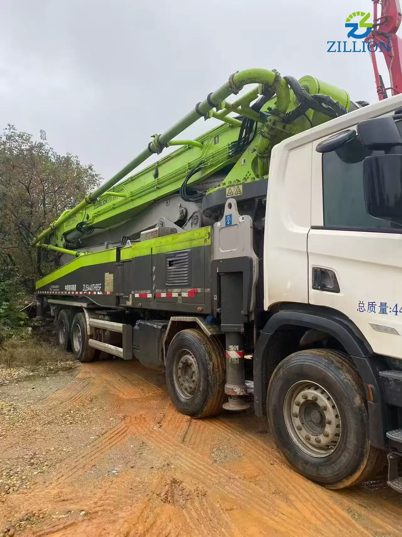 2021 Zoomlion 56m Truck-Mounted Concrete Boom Pump on Scania Chassis