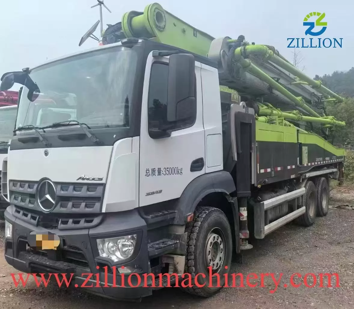 2021 Zoomlion Boom Pump 52m Truck- mounted Concrete Pump Car on BENZ Chassis