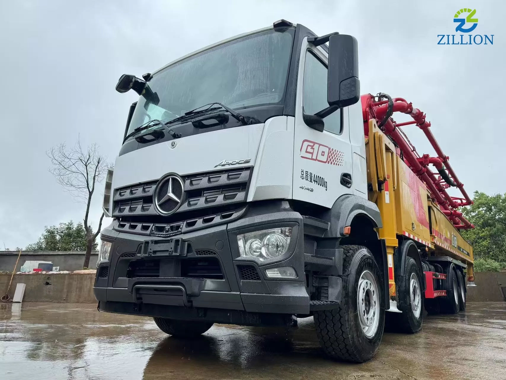 High Quality 2021 SANY Boom Pump 62m Truck- mounted Concrete Pump Car on BENZ Chassis