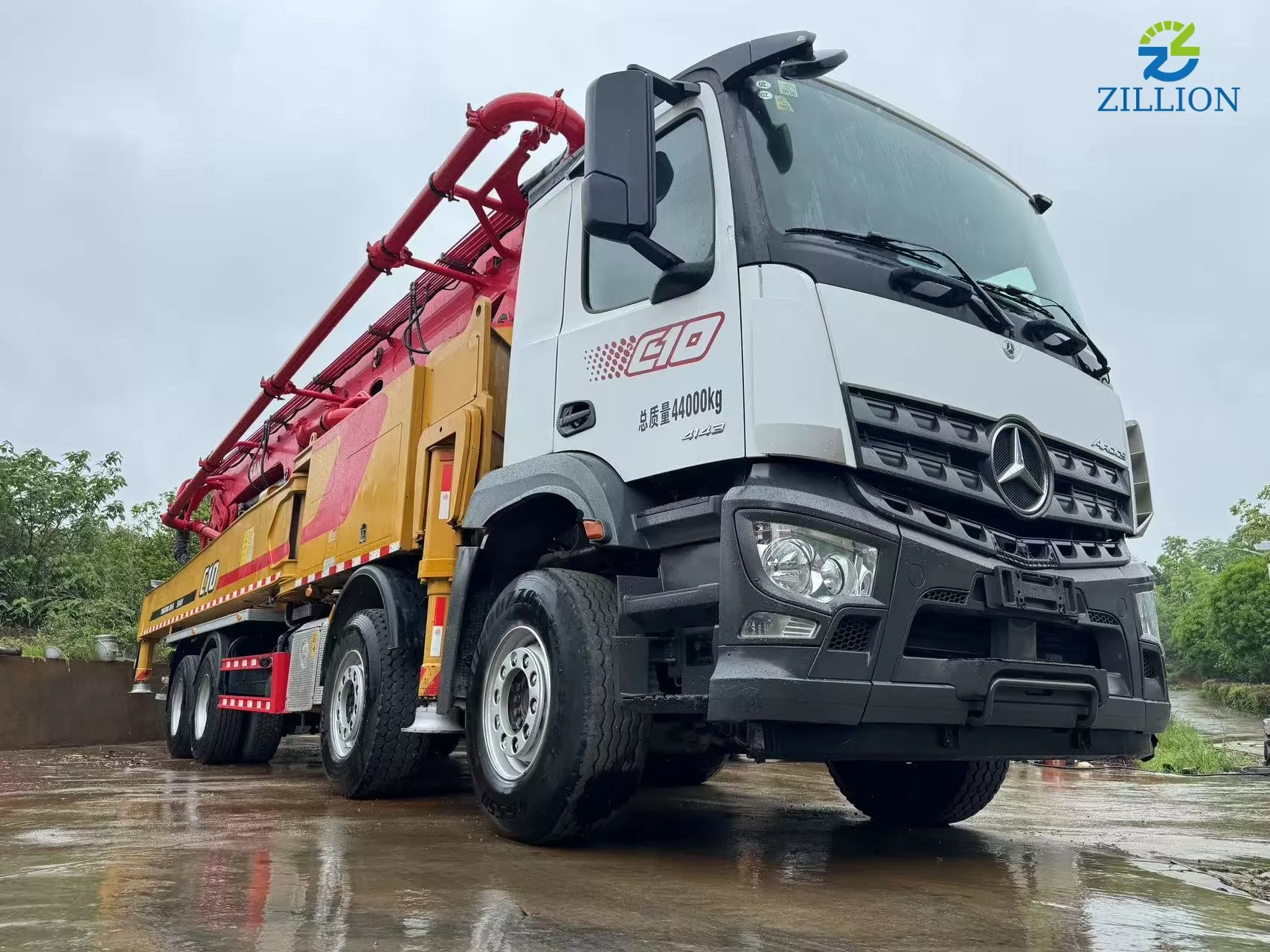 High Quality 2021 SANY Boom Pump 62m Truck- mounted Concrete Pump Car on BENZ Chassis