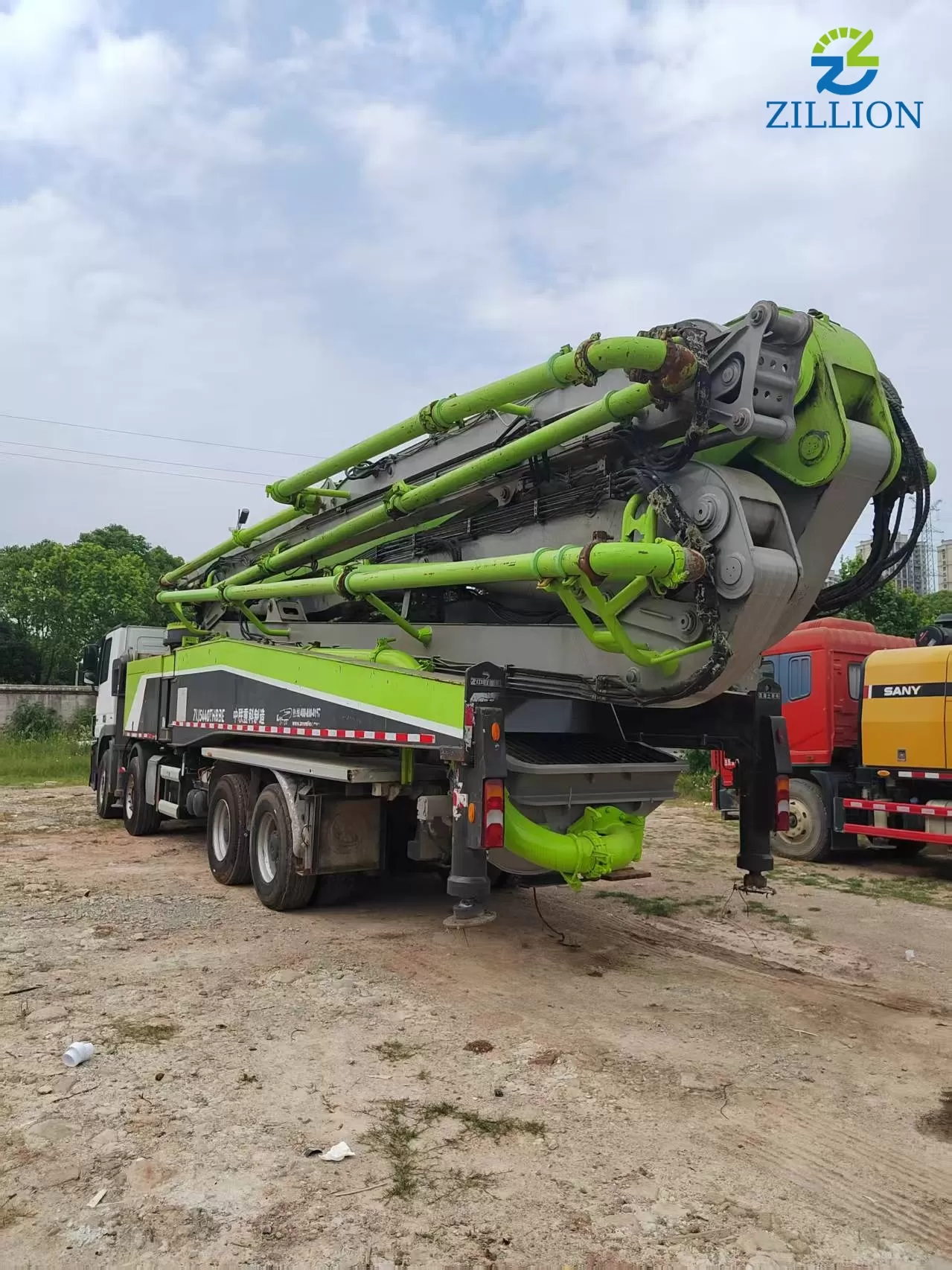 High Quality 2019 Zoomlion Boom Pump 63m Truck- mounted Concrete Pump Car on Scania Chassis