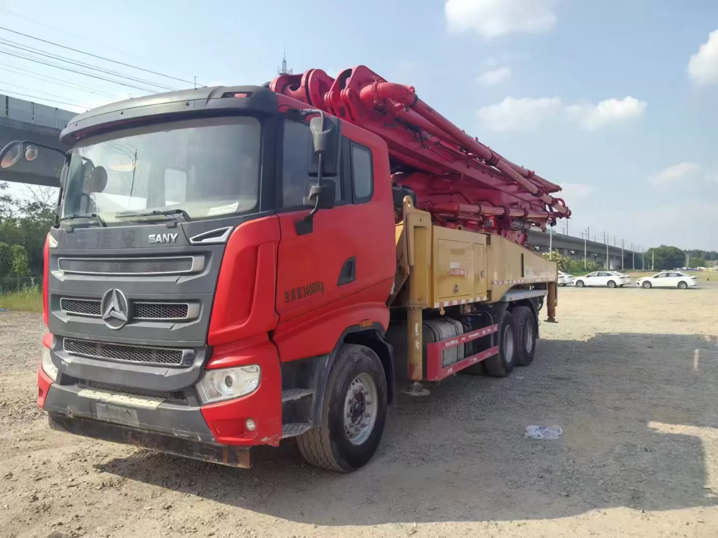 Quality 2020 Sany Boom Pump Truck- mounted Concrete Pump Car 49m on Sany Chassis