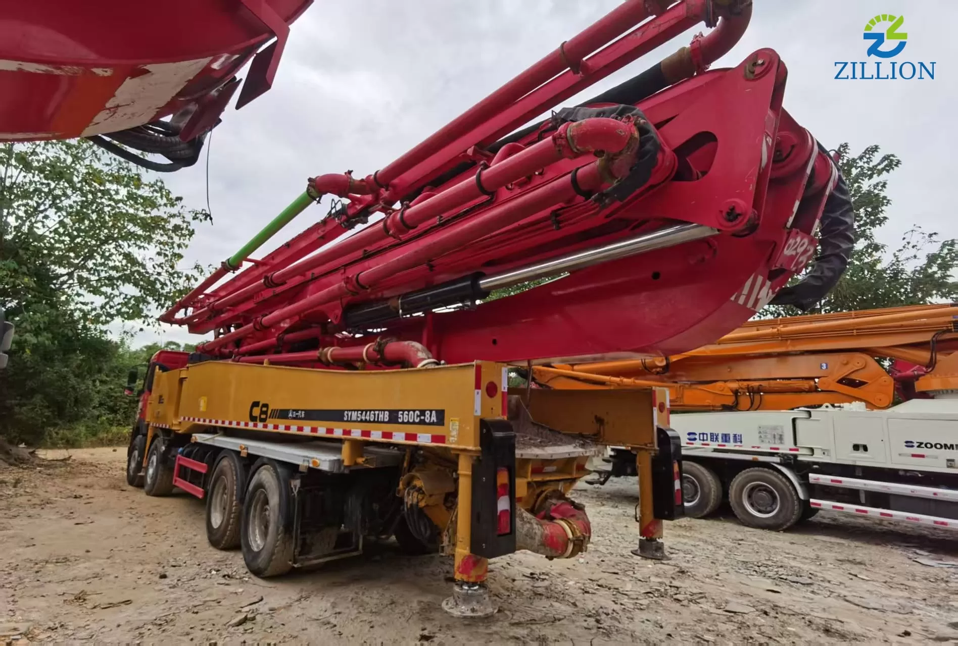High Quality 2020 Sany Boom Pump 56m Truck- mounted Concrete Pump Truck on Volvo Chassis