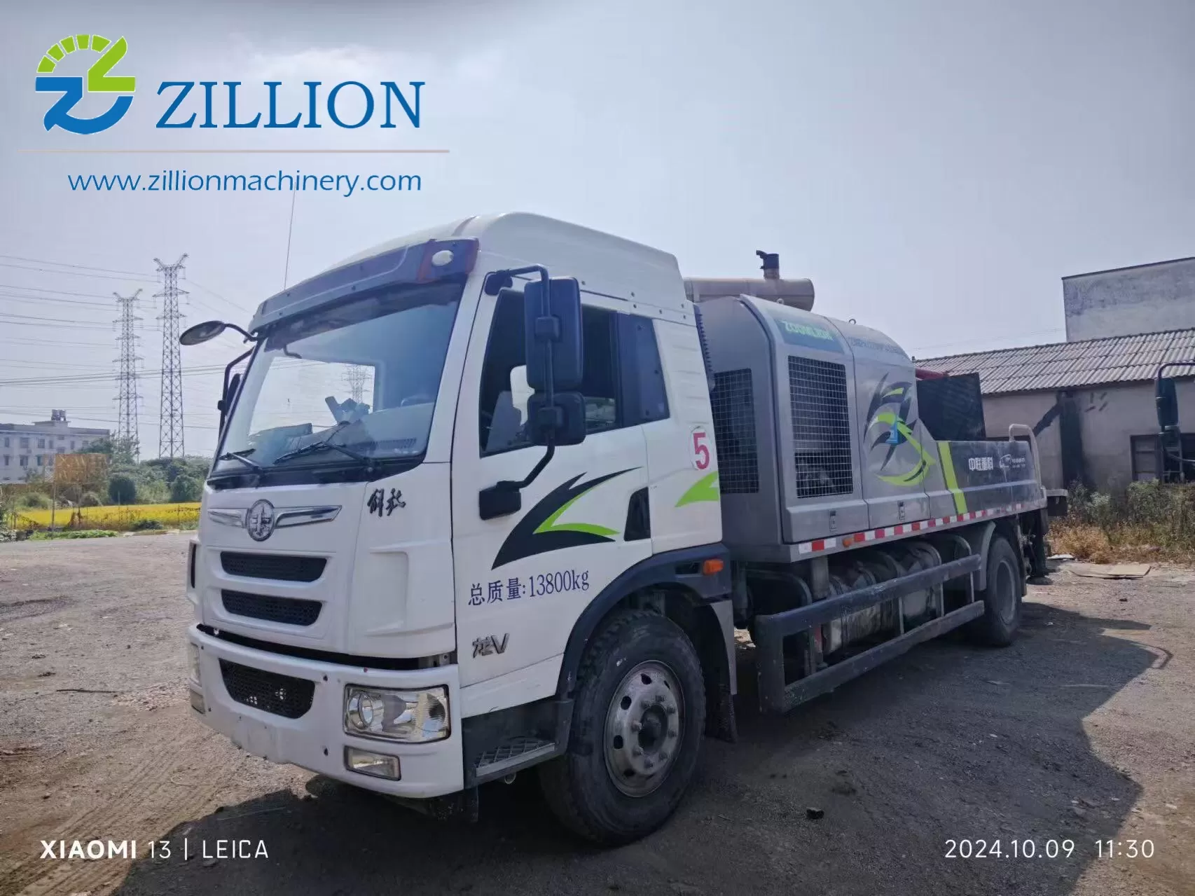 2022 Zoomlion 10023 Transported Concrete Pump Line Pump for Construction