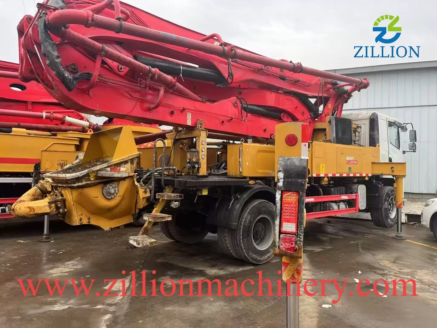 High Quality 2019 Sany Boom Pump 37m Truck- mounted Concrete Pump Car on SANY Chassis