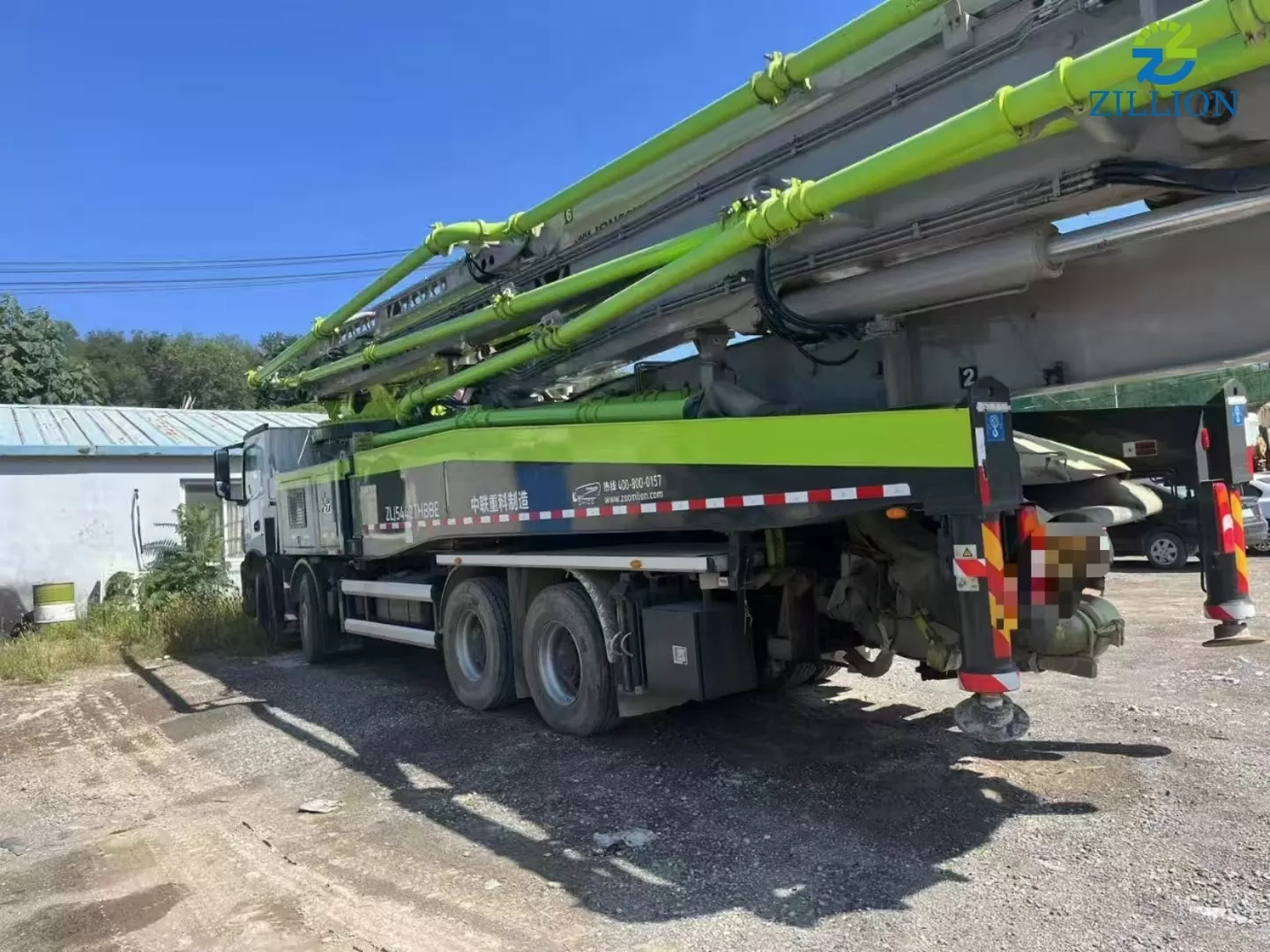 High Quality 2021 Zoomlion Boom Pump 59m Truck- mounted Concrete Pump Car on Benz Chassis