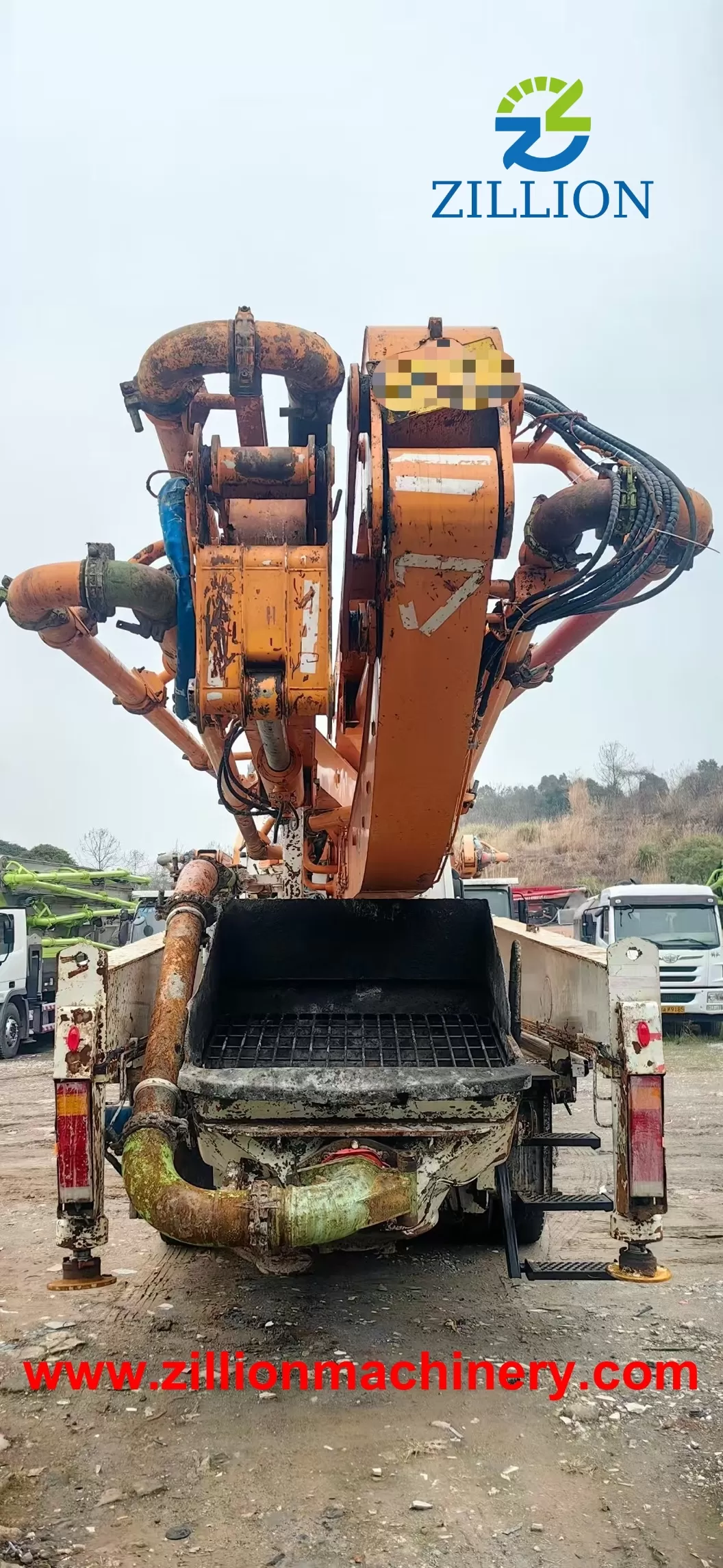 2014 Zoomlion Boom Pump 47m Truck- mounted Concrete Pump Car on Benz Chassis