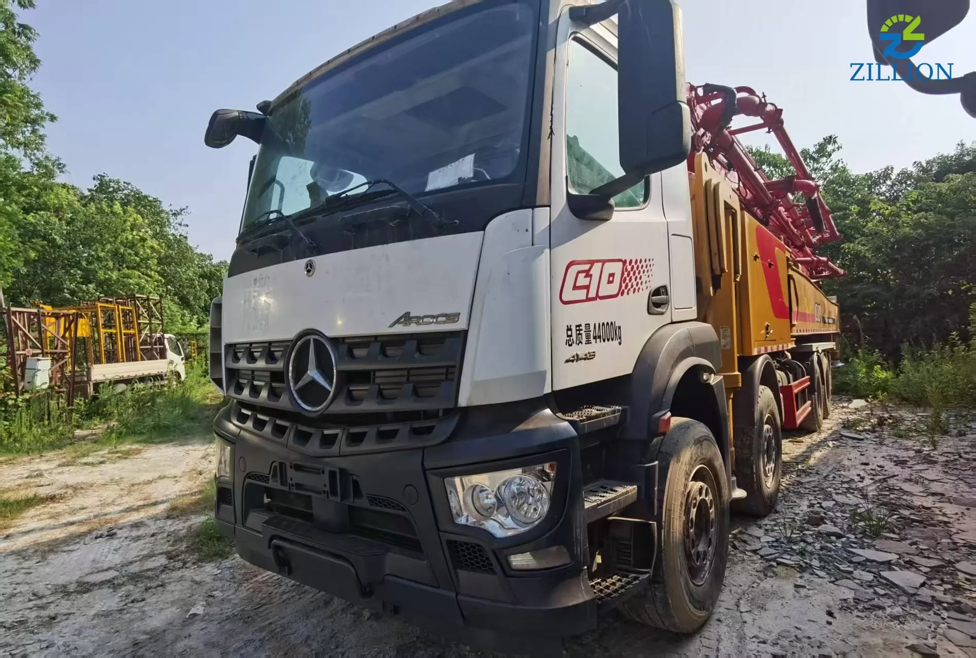 High Quality 2020 Sany Boom Pump 62m Truck- mounted Concrete Pump Car on Mercedes-Benz Chassis