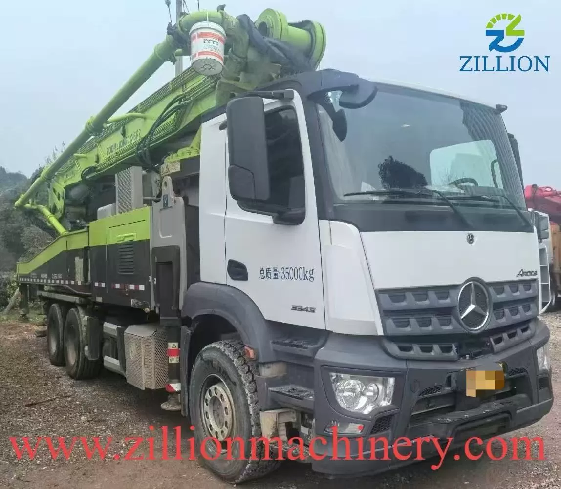 2021 Zoomlion Boom Pump 52m Truck- mounted Concrete Pump Car on BENZ Chassis