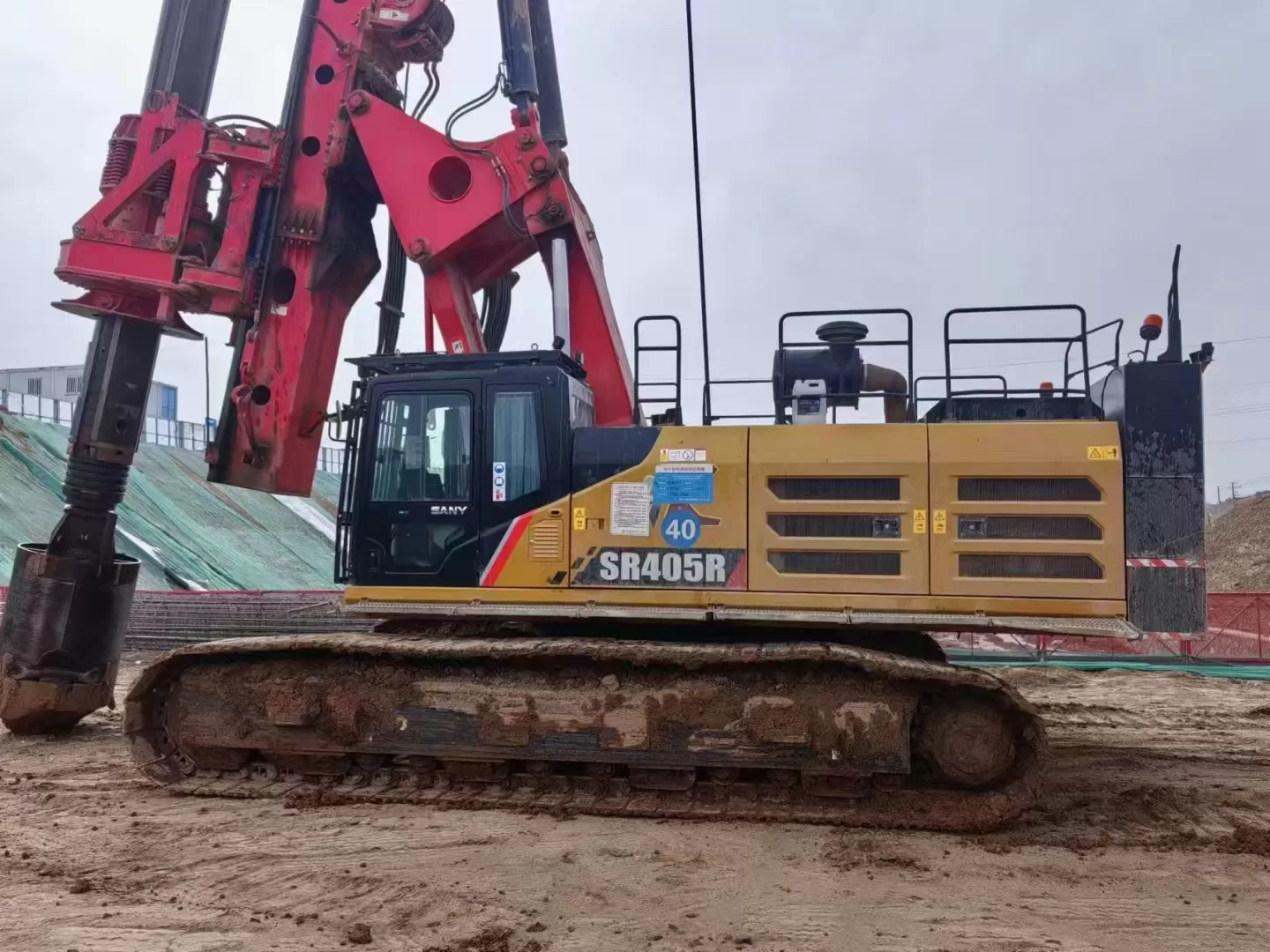 2019 SANY Piling Machinery SR405R backhoe Rotary Drilling Rig for soil investigation