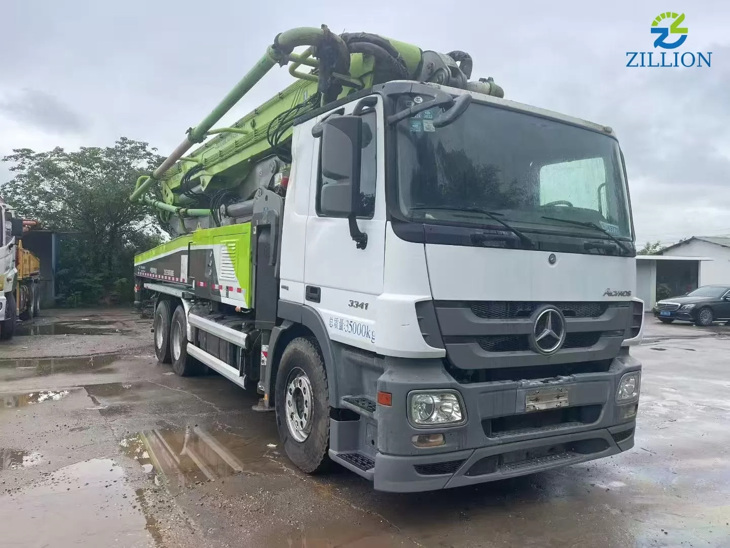 High Quality 2019 Zoomlion Boom Pump 49m Truck- mounted Concrete Pump Truck on Mercedes-Benz Chassis