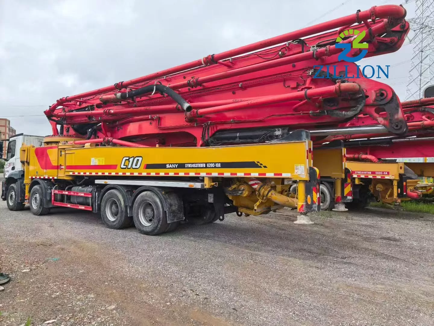 2022 Used SANY 62M Concrete Pump Truck | Mercedes-Benz Chassis | Reliable High-Reach Solution