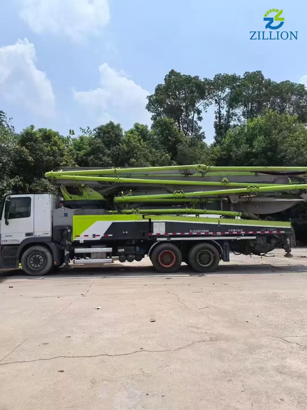 High Quality 2018 ZOOMLION Boom Pump 49m Truck- mounted Concrete Pump Truck on Mercedes-Benz Chassis