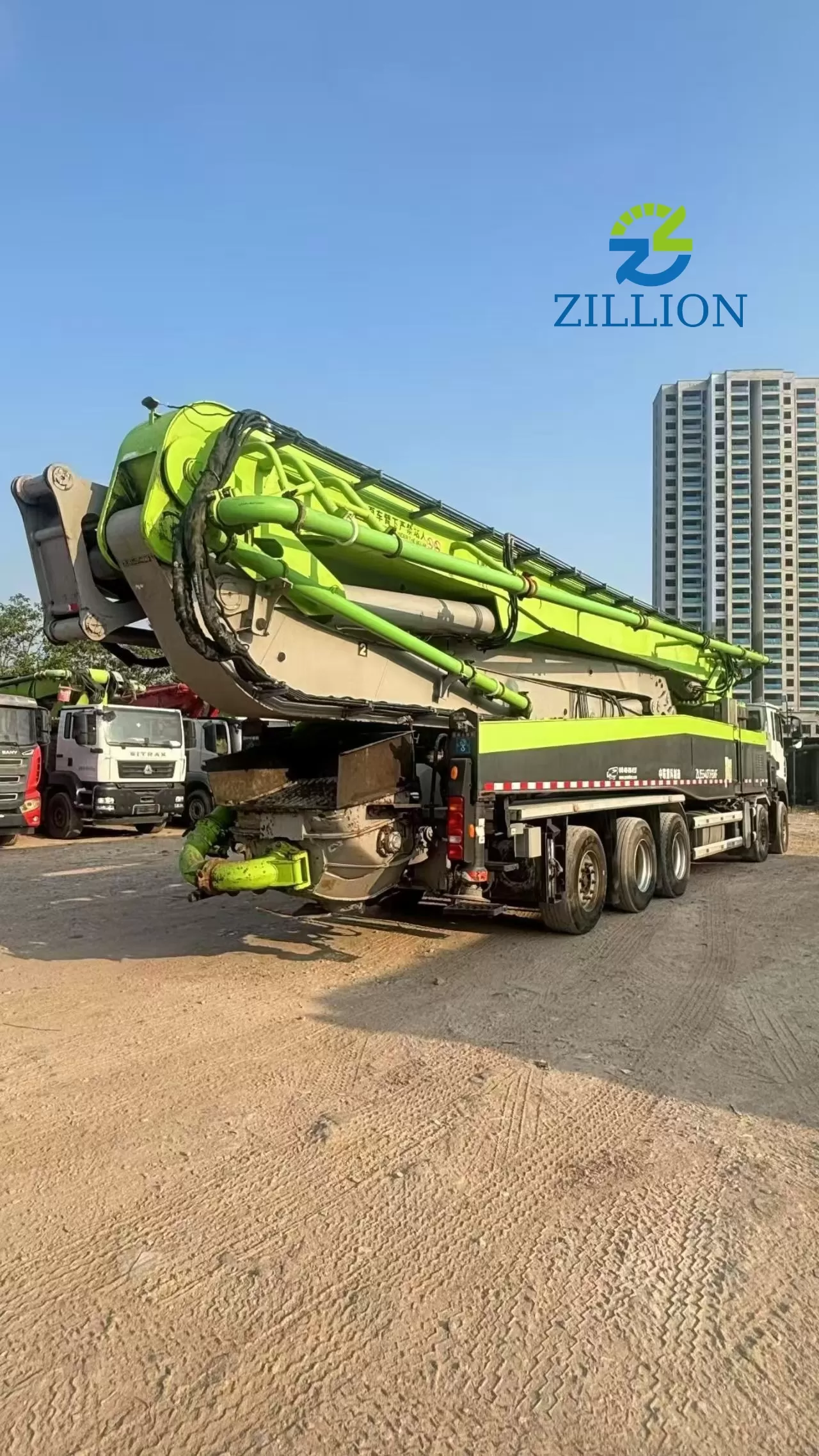 2021 Zoomlion 72m Truck-Mounted Concrete Pump Truck with SITRAK Chassis