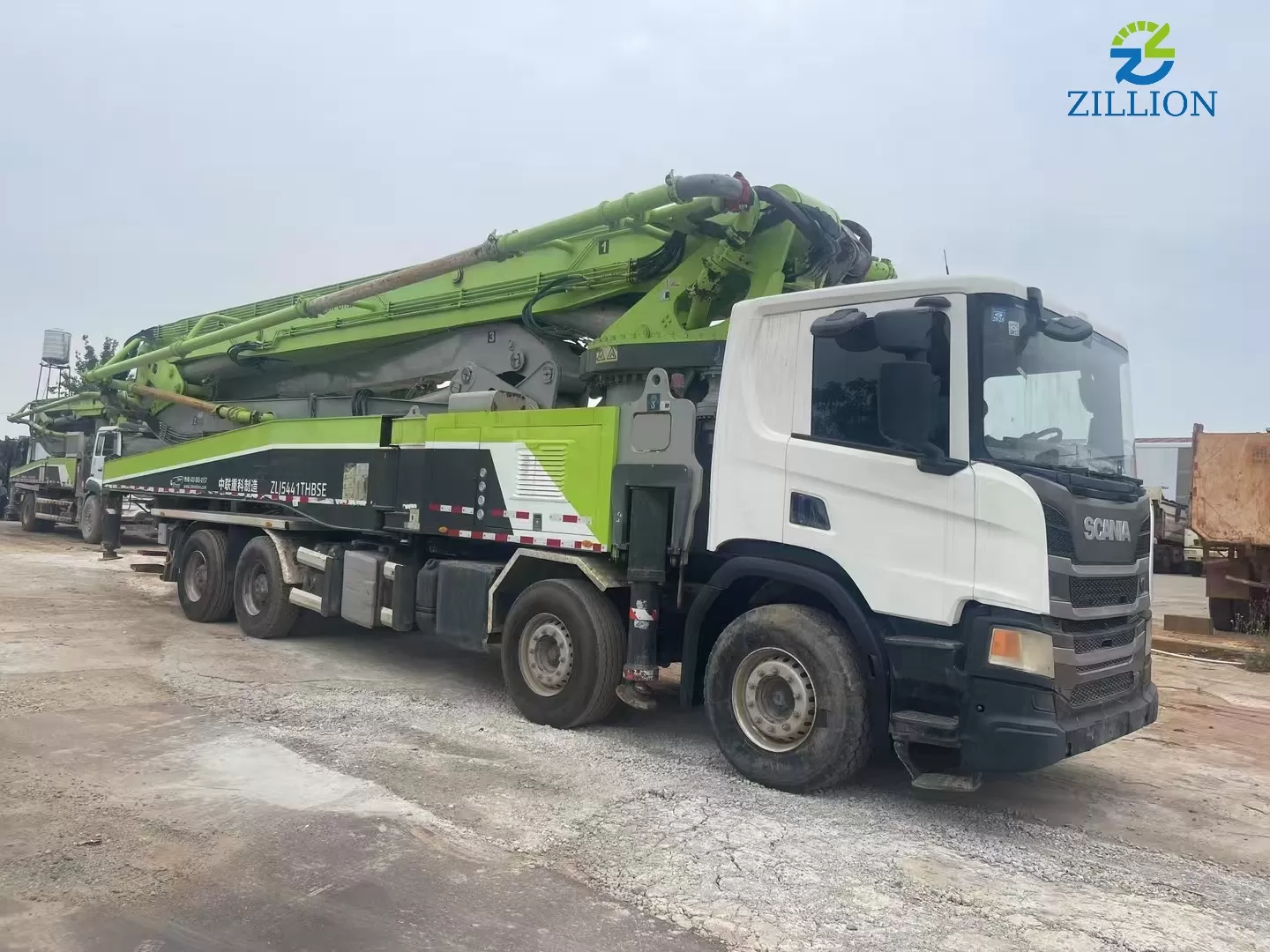 High Quality 2020 Zoomlion Boom Pump 56m Truck- mounted Concrete Pump Car on Scania Chassis