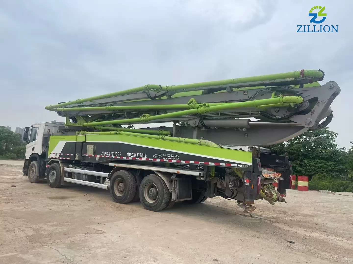 High Quality 2020 Zoomlion Boom Pump 56m Truck- mounted Concrete Pump Car on Scania Chassis