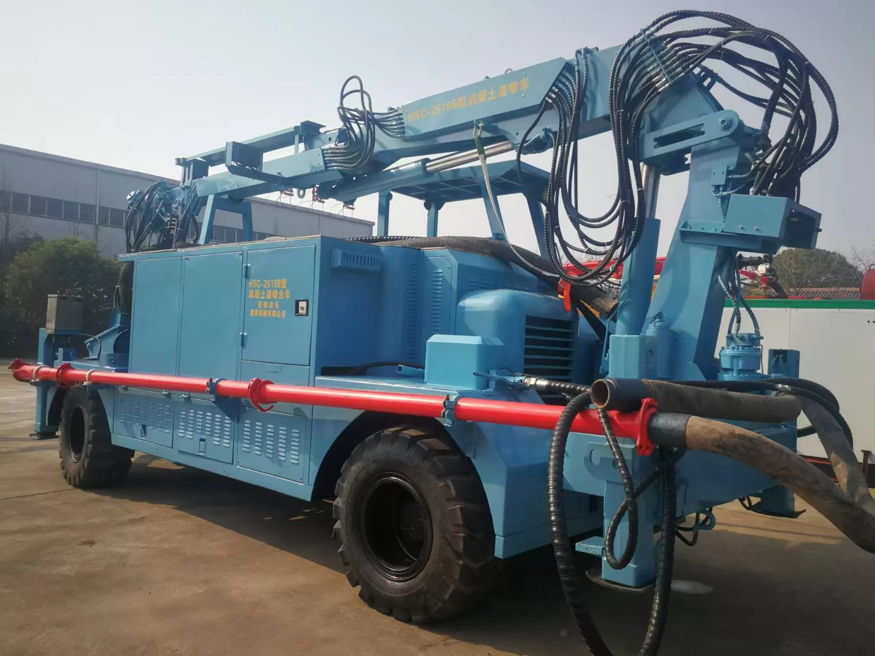 Jarlo Concrete Shotcrete Spraying Truck 25m3 Shotcrete Manipulator Machine Concrete Sprayer for Mining Construction