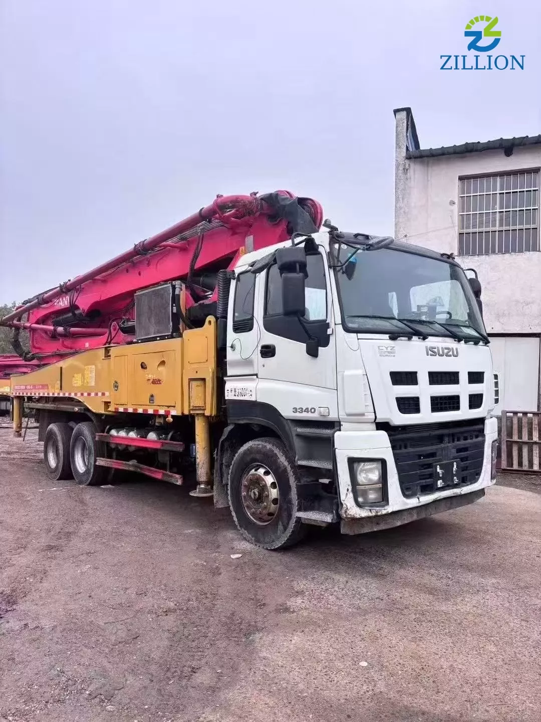 High Quality 2016 SANY Boom Pump 43m Truck- mounted Concrete Pump Car on ISUZU Chassis