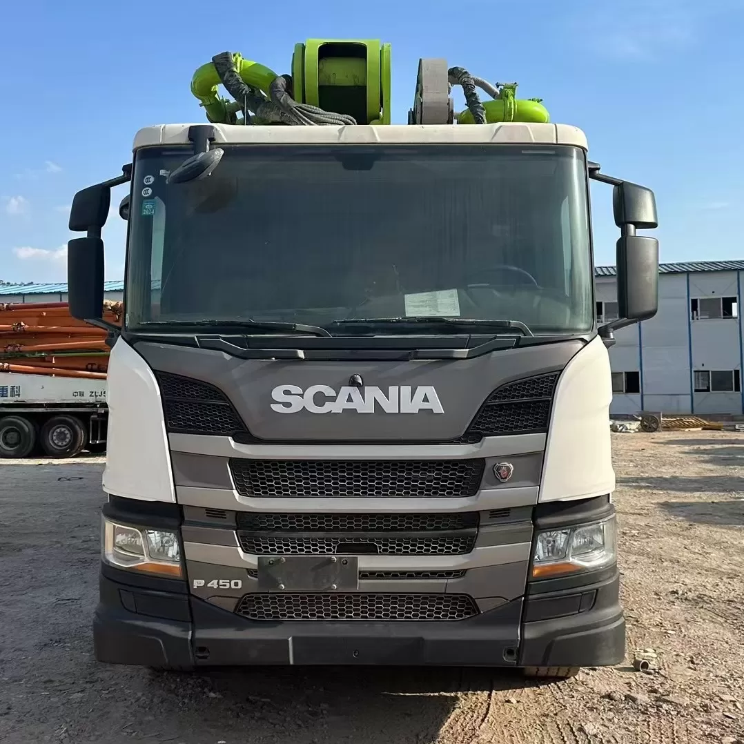 Quality 2021 ZOOMLION Boom Pump Truck- mounted Concrete Pump Car 67m on Scania Chassis