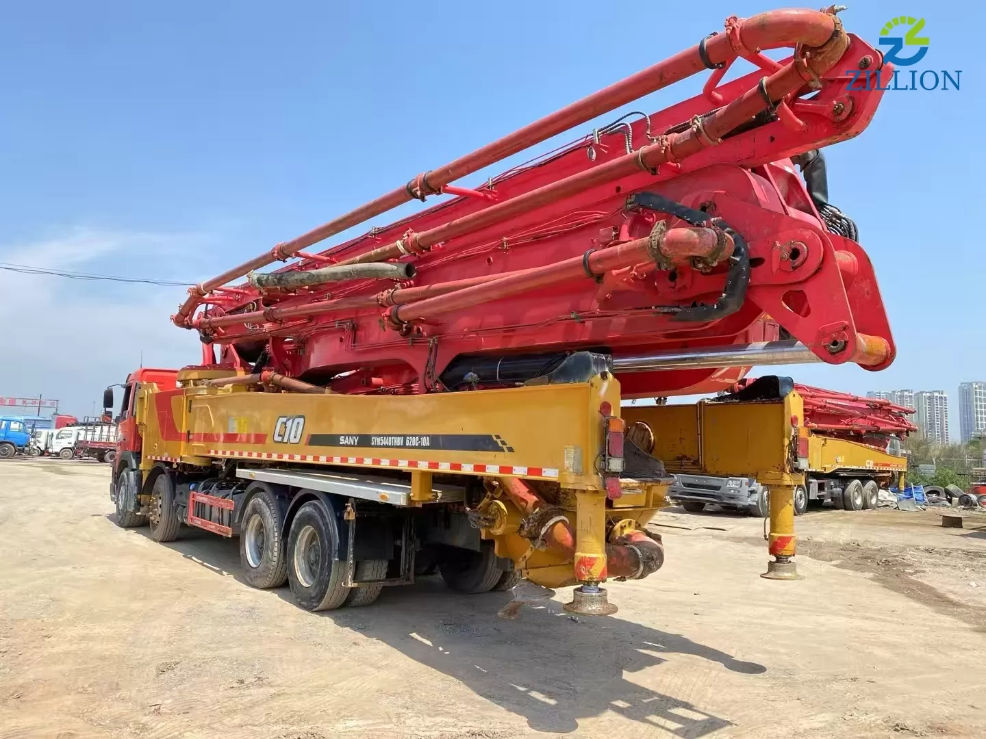 High Quality 2020 SANY Boom Pump 62m Truck- mounted Concrete Pump Car on Volvo Chassis