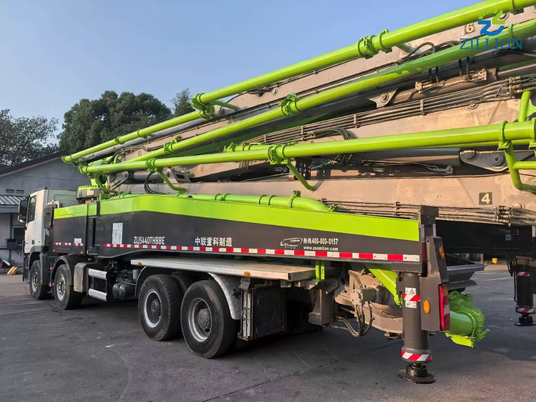 2019 Zoomlion 63m Truck-Mounted Concrete Pump Truck with Mercedes-Benz Chassis