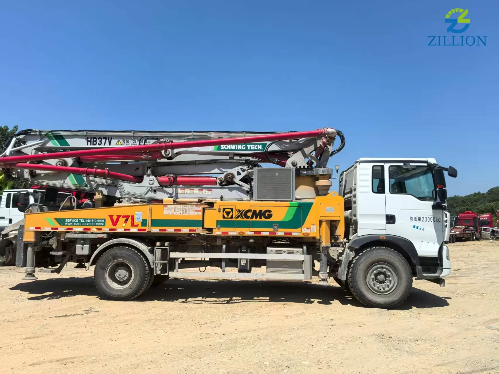 High Quality 2023 XCMG Boom Pump 37m Truck- mounted Concrete Pump Truck on HOWO Chassis