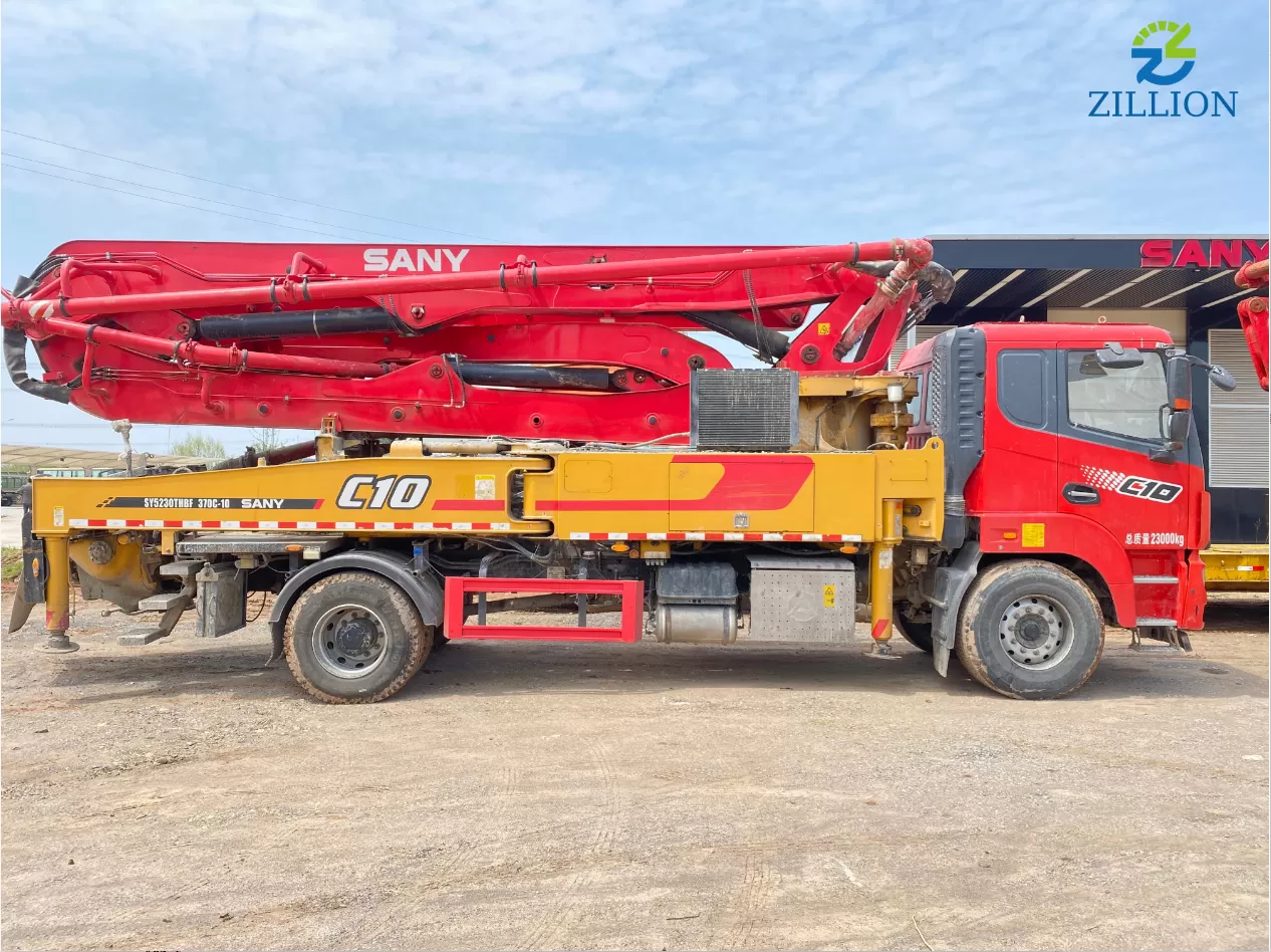 High Quality 2021 SANY Boom Pump 37m Truck- mounted Concrete Pump Car on SANY Chassis