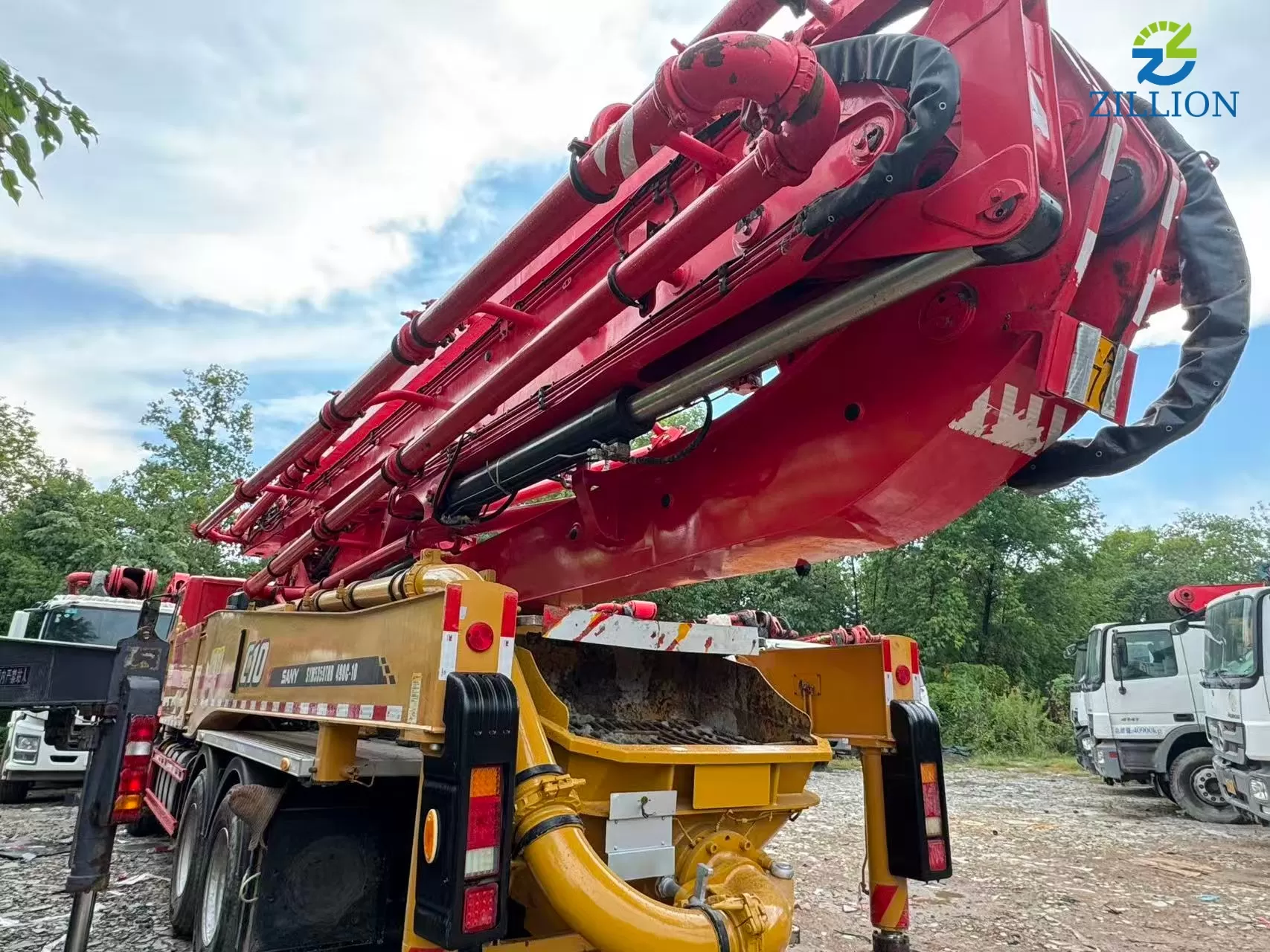 High Quality 2023 SANY Boom Pump 49m Truck- mounted Concrete Pump Truck on SANY Chassis