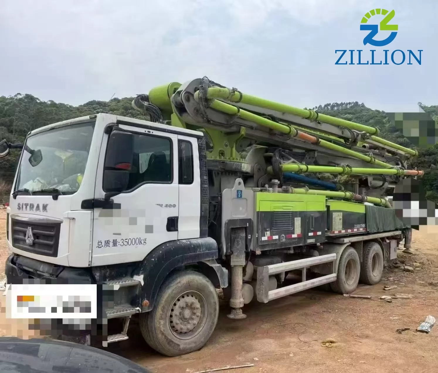 High Quality 2020 Zoomlion Boom Pump 50m Truck- mounted Concrete Pump Car on Sitrak Chassis