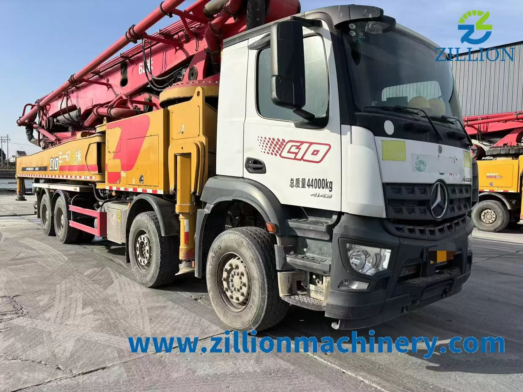 2021 SANY 62m Long Boom Truck- mounted Concrete Pump Car on Benz Chassis