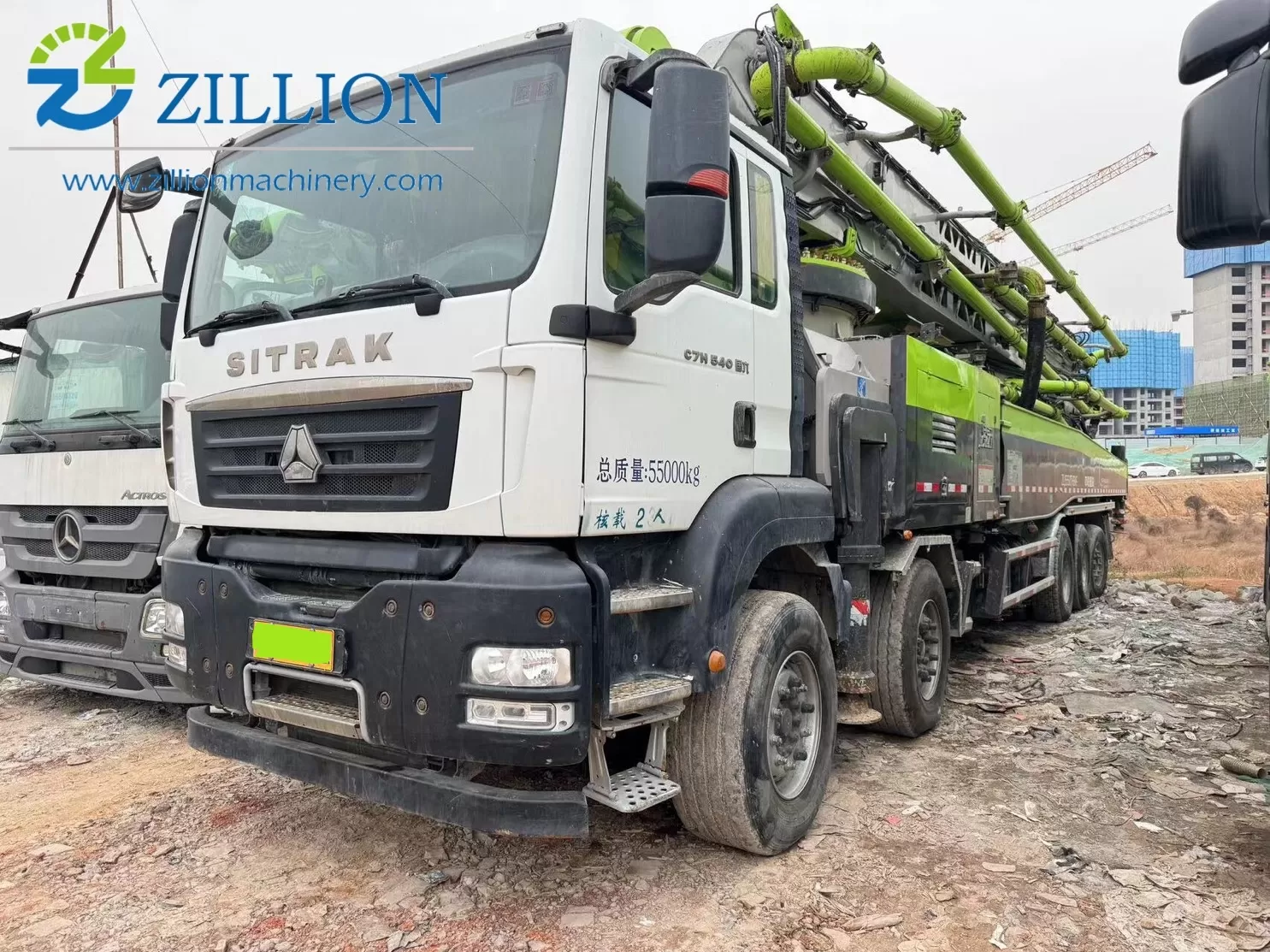 2022 Zoomlion 70m Long Boom Truck- mounted Concrete Pump Car on Sitrak Chassis