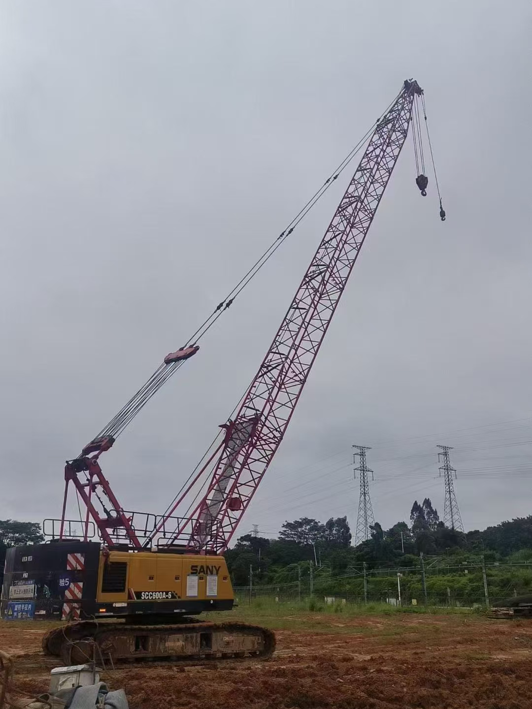 Used Lattice boom Hydraulic Crawler Crane 2021 60ton for construction