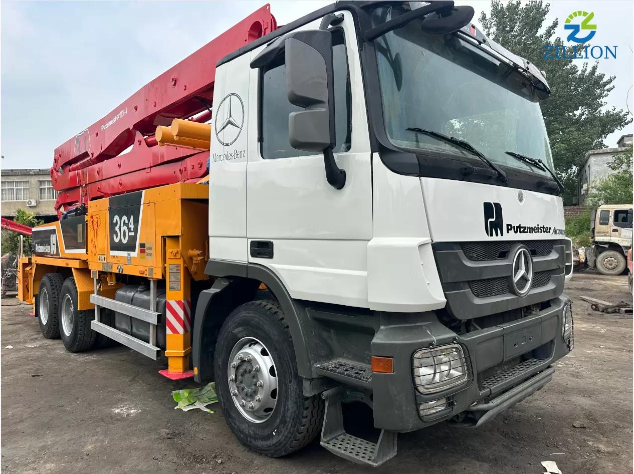 Putzmeister 36 m Truck-Mounted Concrete Pump (2012 Model) on Mercedes-Benz Chassis
